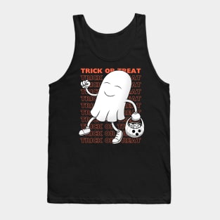Ghost doing trick or treat Tank Top